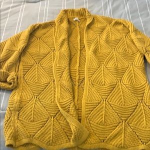 Mustard cardigan 3/4 sleeves New